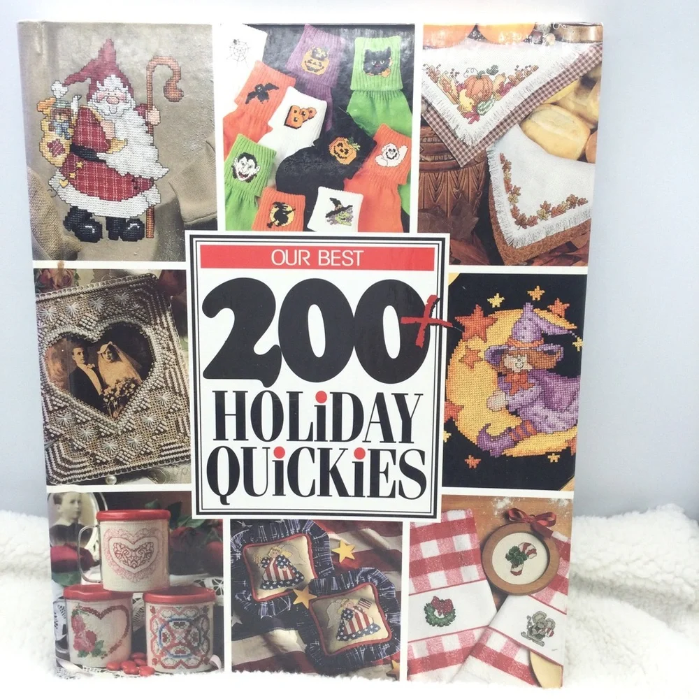 Vintage hardcover cross stitching book.yr 1997 .